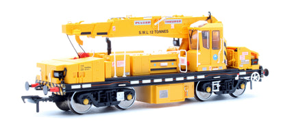 Pre-Owned E87048 Plasser 12T YOB Diesel-Hydraulic Crane DRP81513 Departmental Yellow