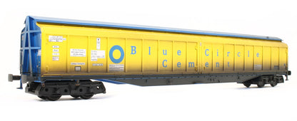 Pre-Owned Cargowaggon IWB Bogie Van Blue Circle Cement 2797 683 - Weathered