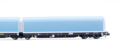 N/2mm 5-car Arbel WIA car carrier with DB Schenker branding. Wagon number 85 70 4971 015-8