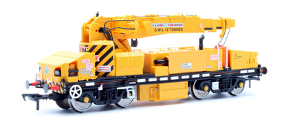 Pre-Owned E87048 Plasser 12T YOB Diesel-Hydraulic Crane DRP81513 Departmental Yellow