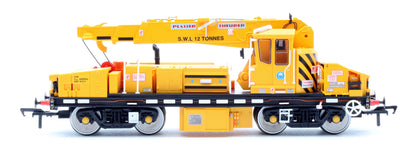 Pre-Owned E87048 Plasser 12T YOB Diesel-Hydraulic Crane DRP81513 Departmental Yellow