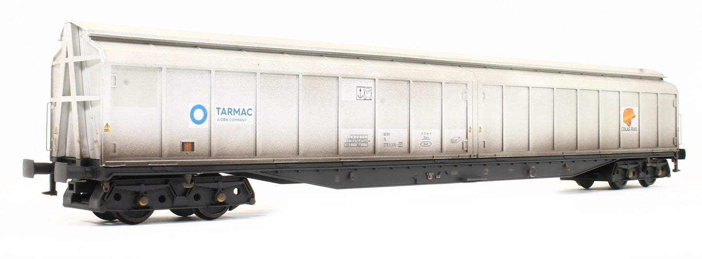 5023 Pre-Owned Cargowaggon IWB Bogie Van Colas/Tarmac Grey 2795 306-1 - Weathered
