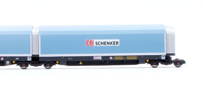 N/2mm 5-car Arbel WIA car carrier with DB Schenker branding. Wagon number 85 70 4971 035-6