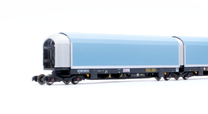 N/2mm 5-car Arbel WIA car carrier with DB Schenker branding. Wagon number 85 70 4971 035-6