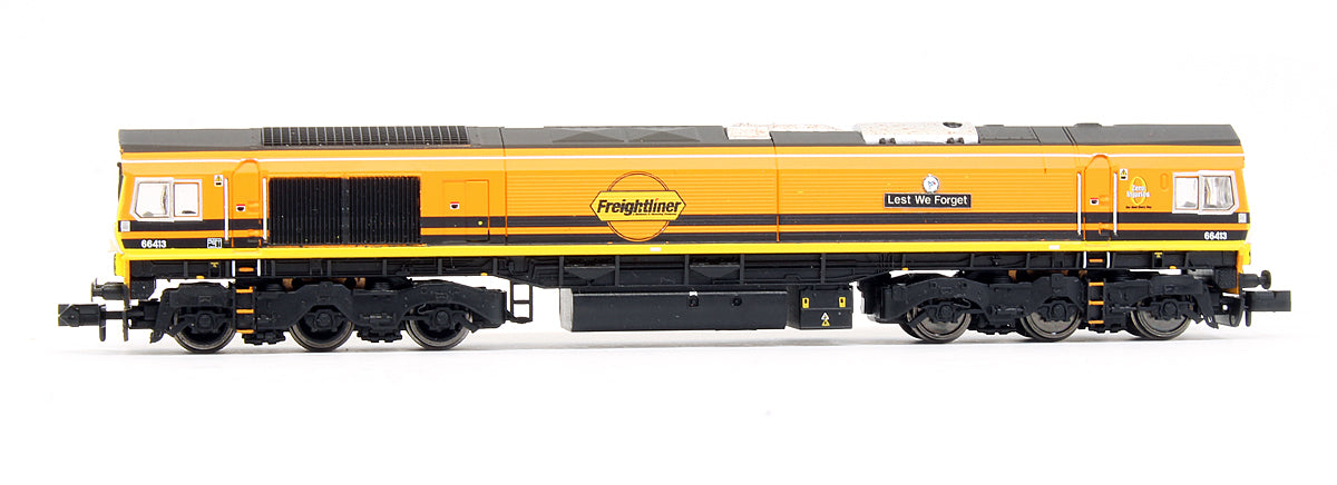 Pre-Owned Class 66 66413 'Lest We Forget' Freightliner Orange & Black Diesel Locomotive