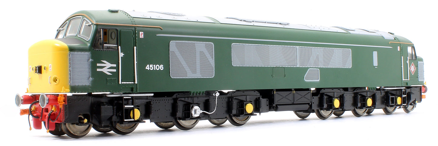 Pre-Owned Class 45/1 45106 BR 'Railtour' Green with Full Yellow Ends, Tinsley Diamond plaques and square headlight Diesel Locomotive - DCC Fitted