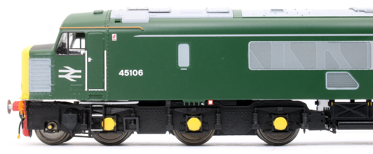 Pre-Owned Class 45/1 45106 BR 'Railtour' Green with Full Yellow Ends, Tinsley Diamond plaques and square headlight Diesel Locomotive - DCC Fitted