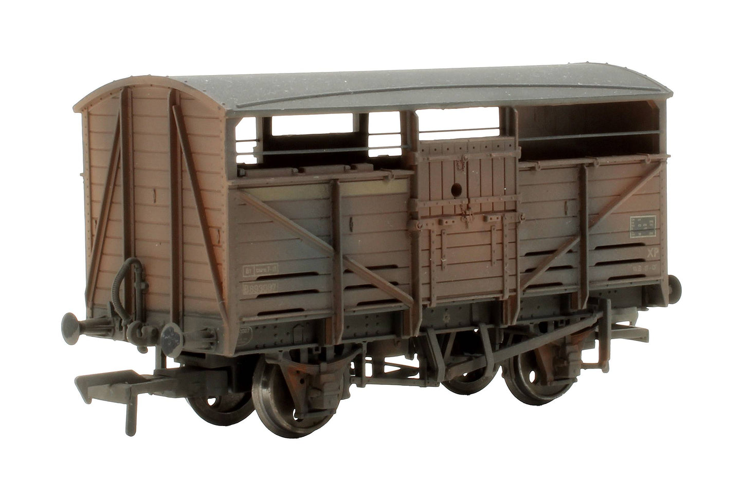 Pre-Owned 37-716 Set Of 3 BR Bauxite 8 Ton Cattle Wagons - Custom Weathered