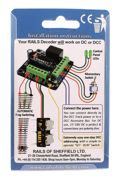 Rails Connect Solenoid Digital Accessory Decoder