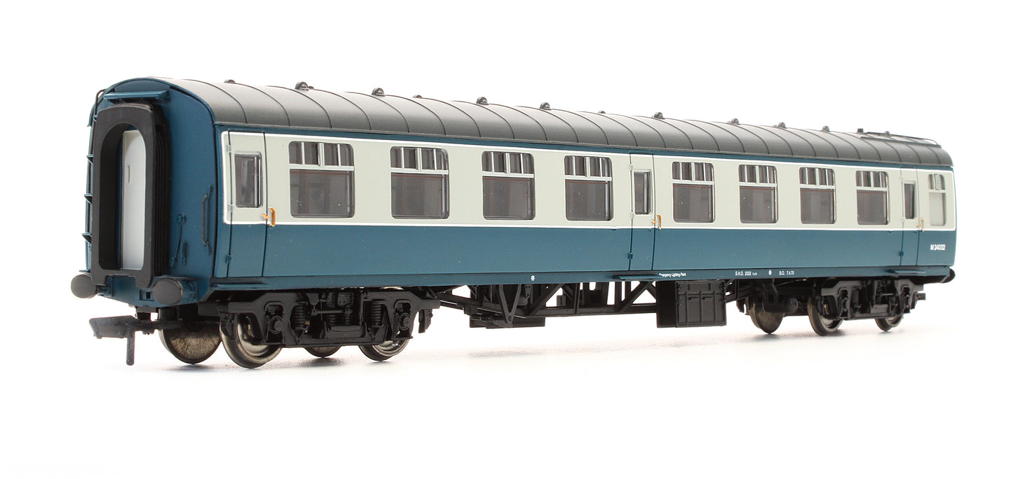 Pre-Owned 39-025D BR MK1 SK Second Corridor Blue & Grey Coach 'M24032'