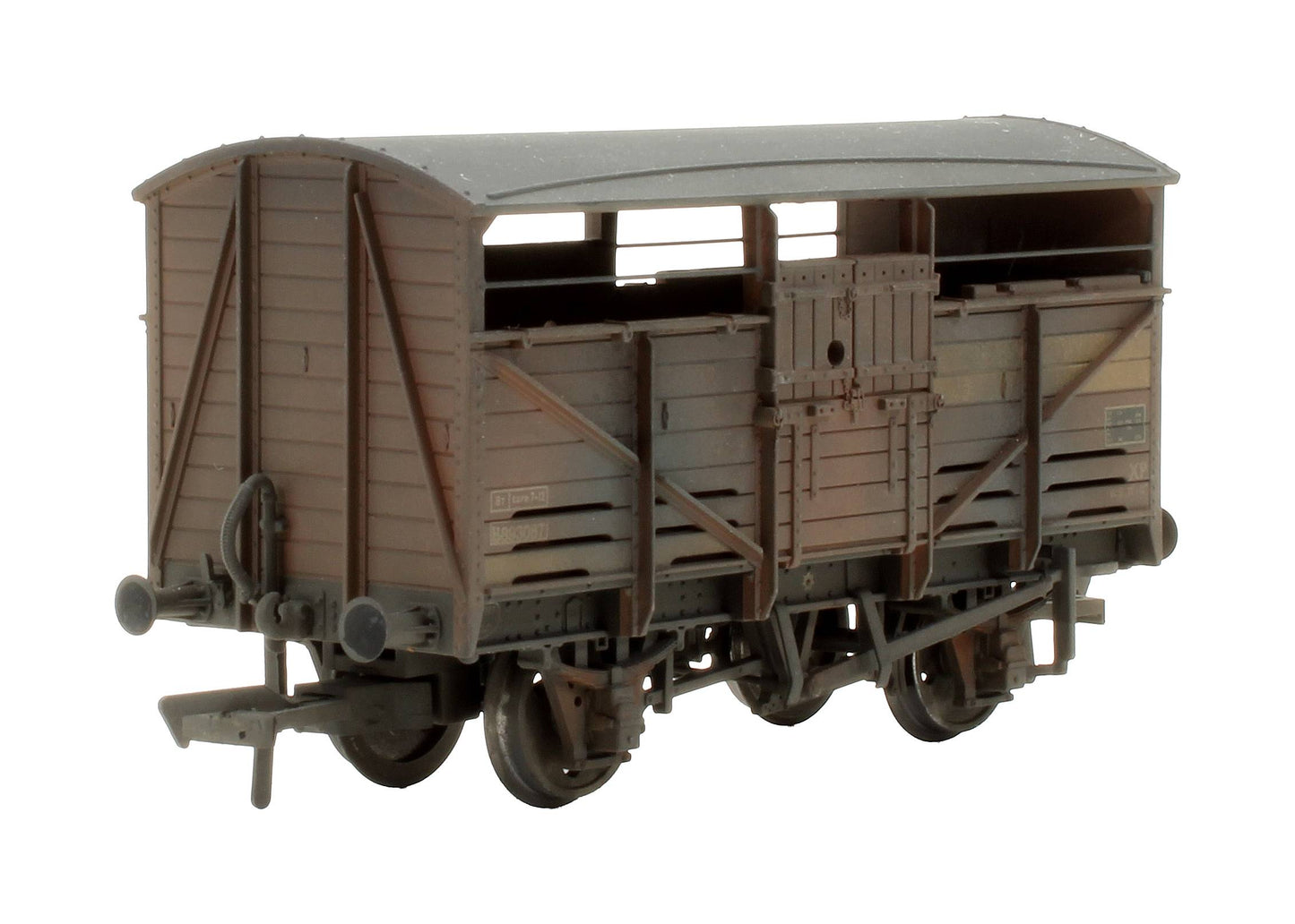 Pre-Owned 37-716 Set Of 3 BR Bauxite 8 Ton Cattle Wagons - Custom Weathered