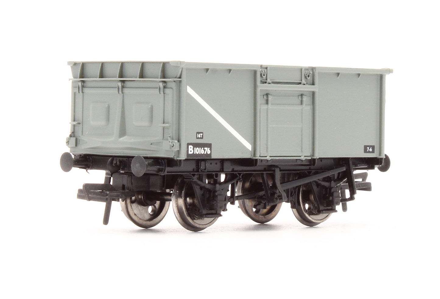 Pre-Owned 37-375A 16T Pressed End Door Steel Mineral Wagon BR Grey 'B101676'