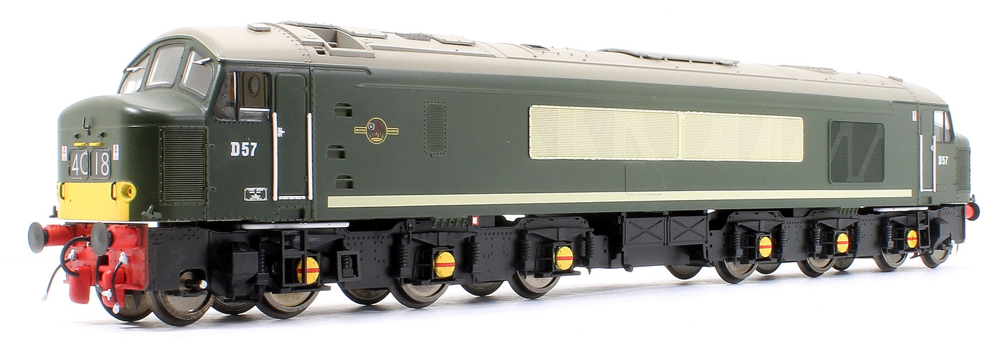 Pre-Owned Class 45/1 D57 BR Green with Small Yellow Panels Diesel Locomotive