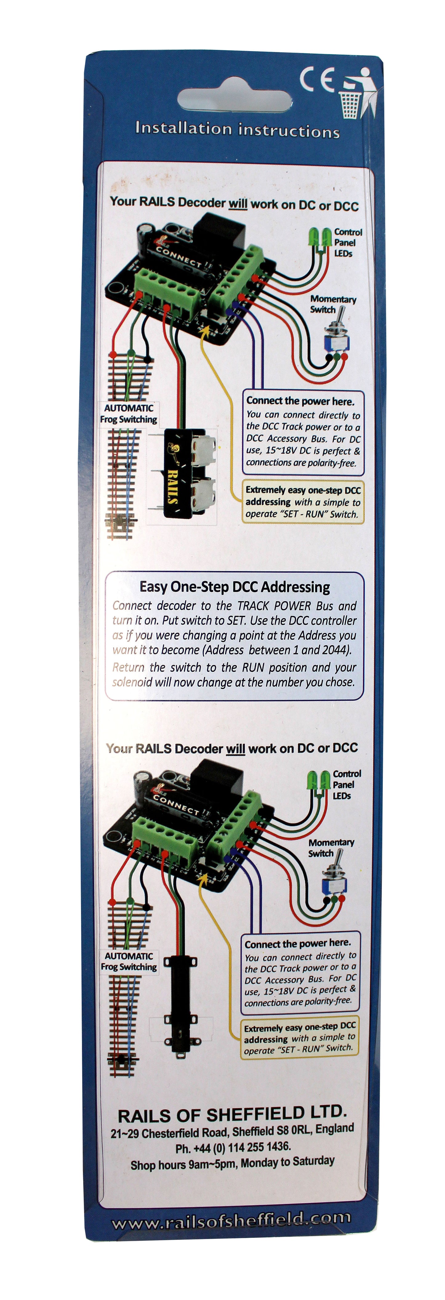 Rails Connect High Efficiency Surface Mount DIGITAL Point Motor (3 Pack)