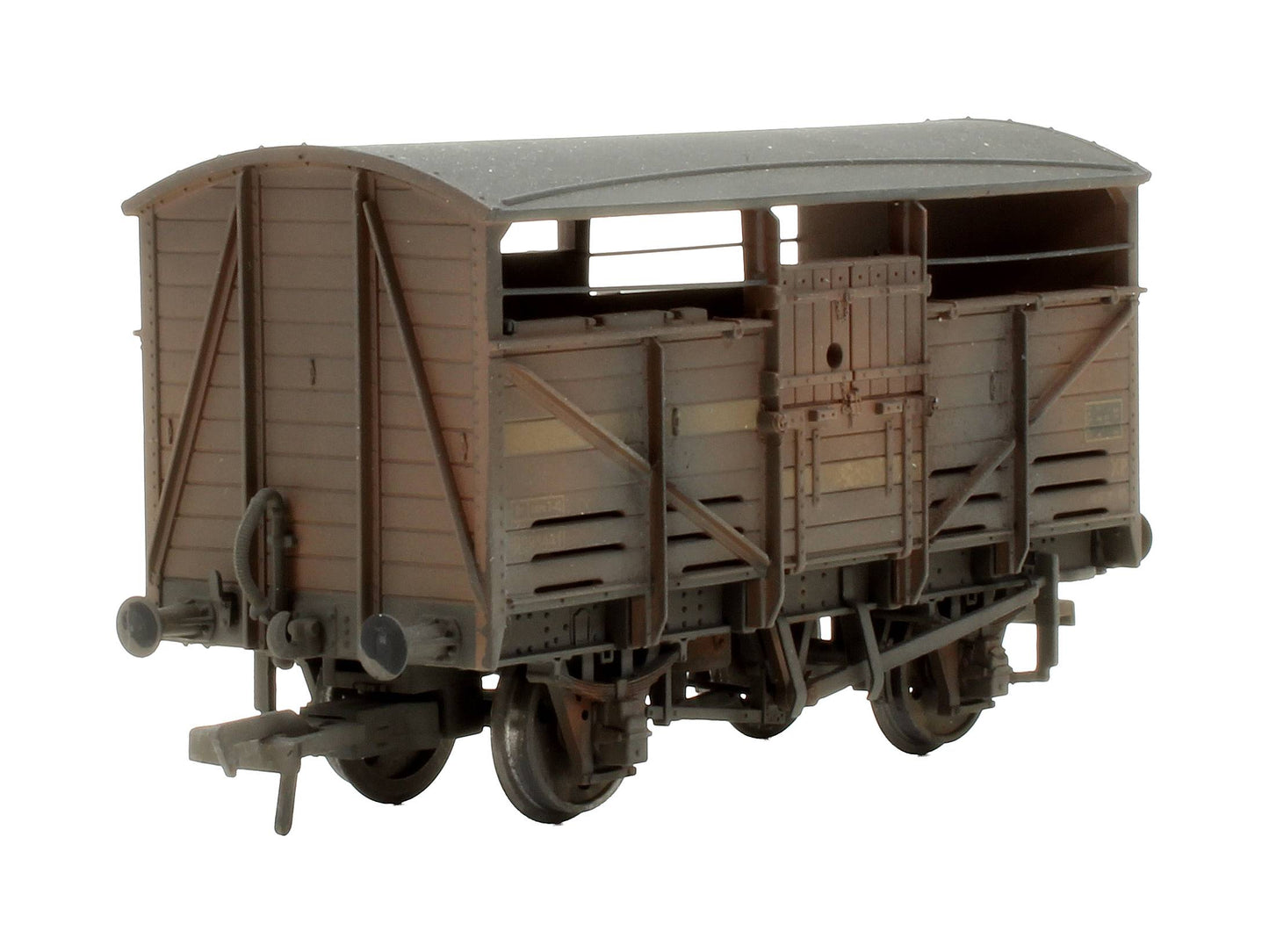 Pre-Owned 37-716 Set Of 3 BR Bauxite 8 Ton Cattle Wagons - Custom Weathered