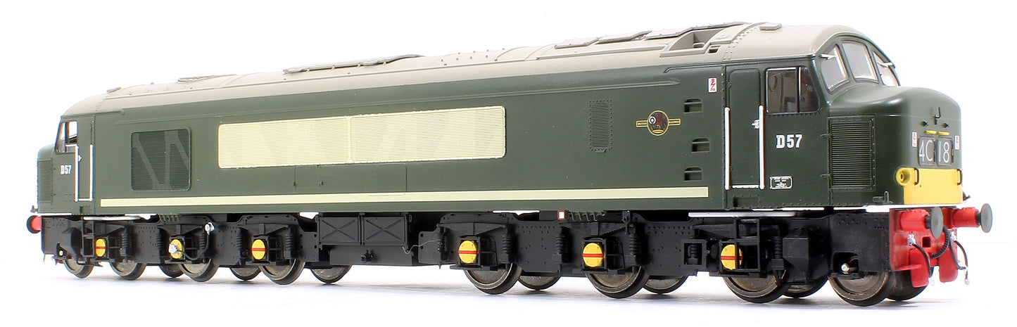 Pre-Owned Class 45/1 D57 BR Green with Small Yellow Panels Diesel Locomotive