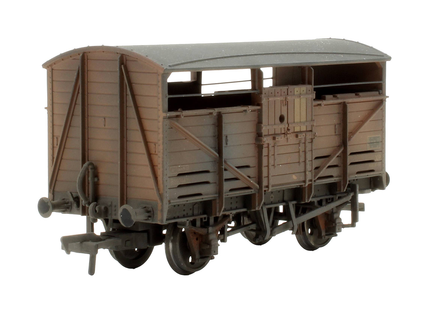Pre-Owned 37-716 Set Of 3 BR Bauxite 8 Ton Cattle Wagons - Custom Weathered