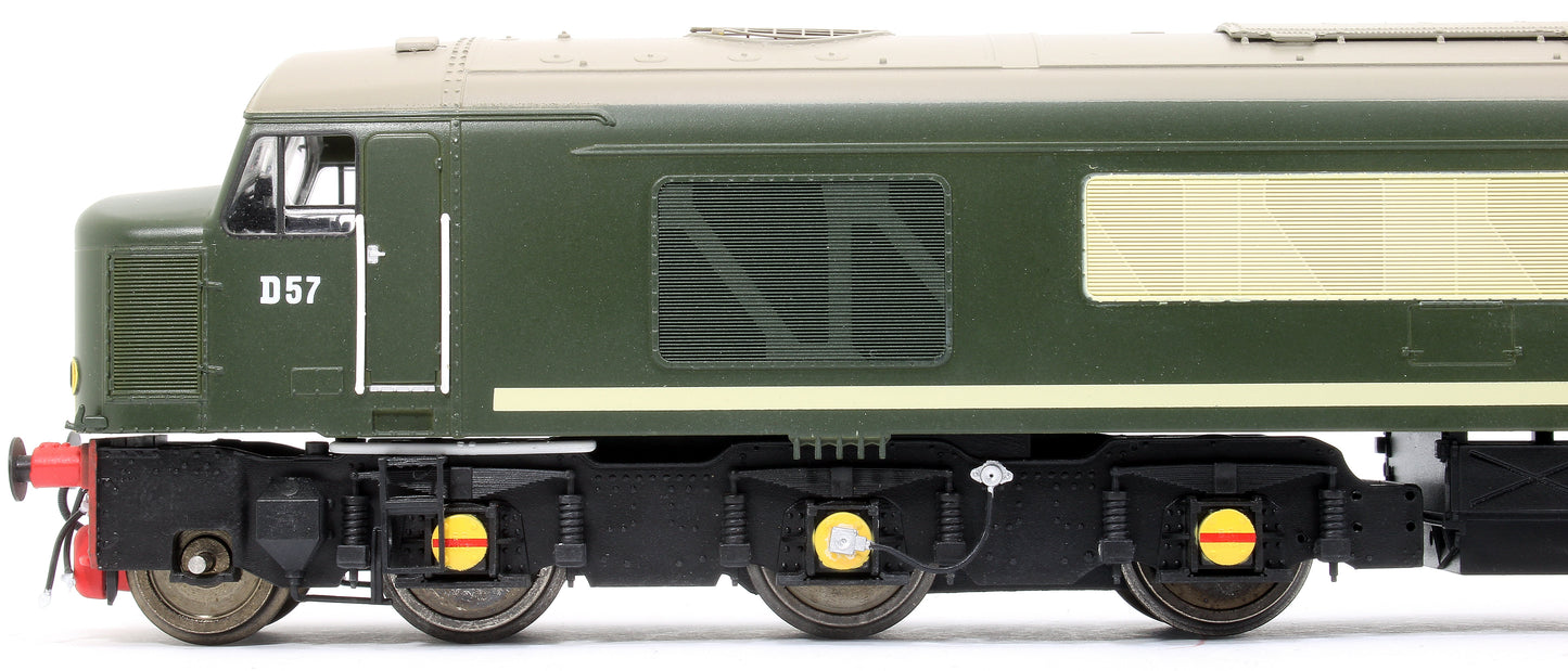 Pre-Owned Class 45/1 D57 BR Green with Small Yellow Panels Diesel Locomotive
