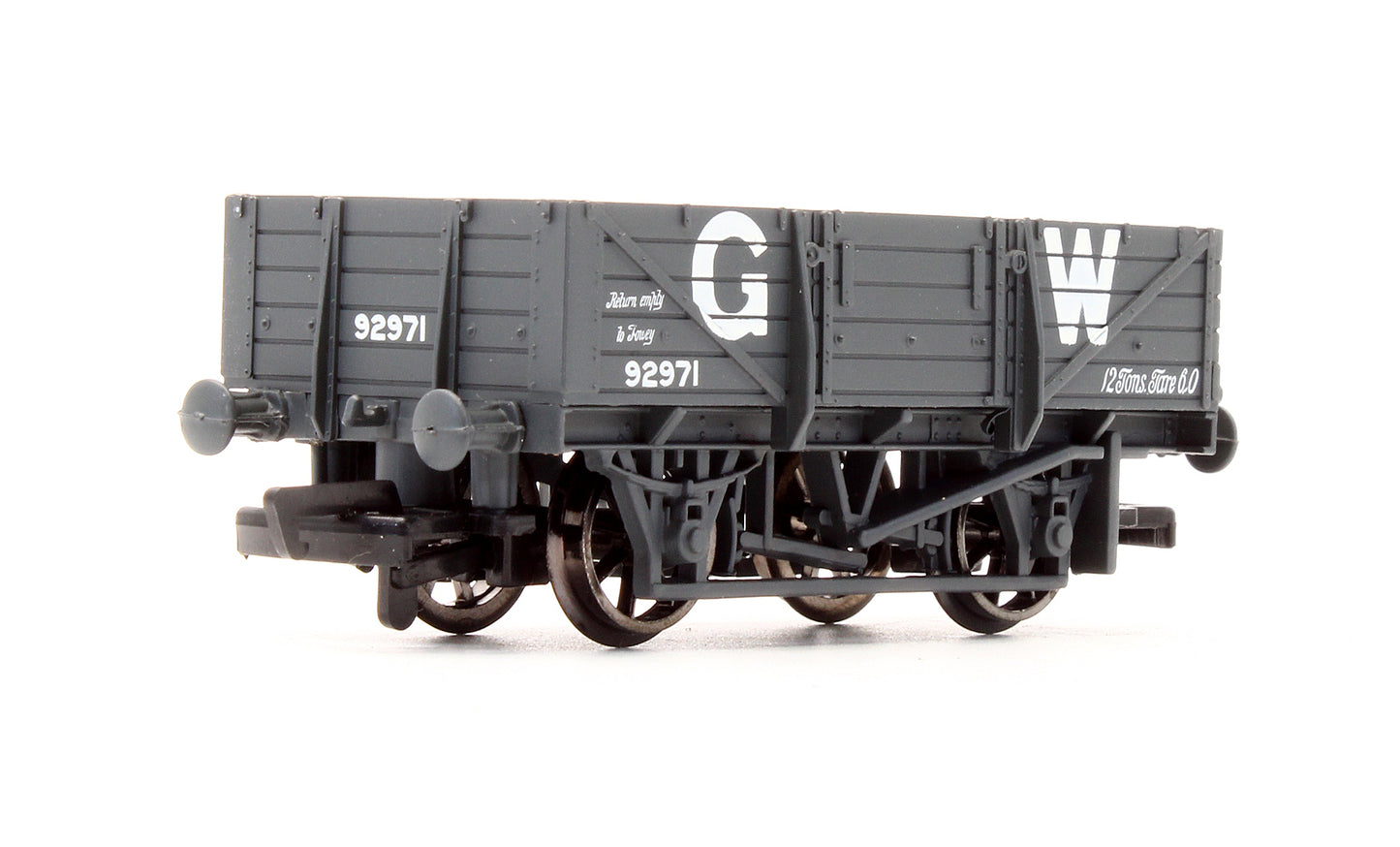 Pre-Owned 33-079 5 Plank China Clay Wagon W/O Hood GWR Dark Grey No.92971