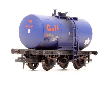 Pre-Owned 38-776Z Set Of 3 14T Ton Anchor-Mounted Tank Wagons 'Gulf' - Custom Weathered