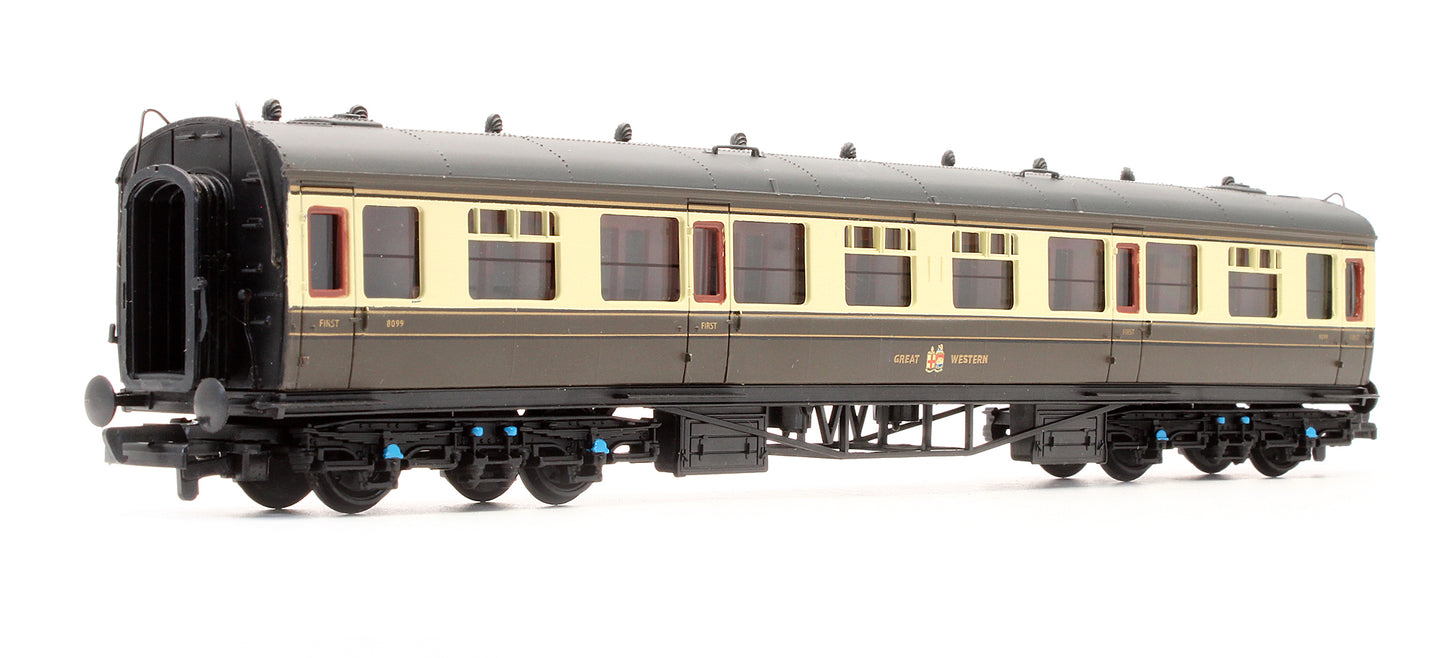 Pre-Owned 34-100 Collett 60' 1st Class Coach GWR Chocolate & Cream '8099'