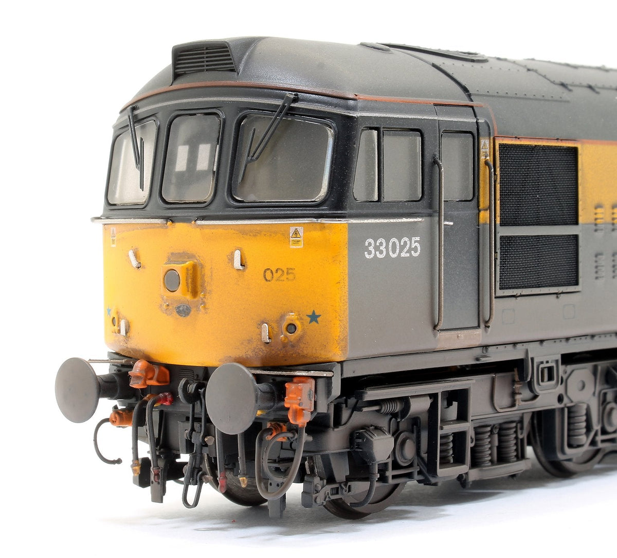 Pre-Owned Class 33 Civil Engineers grey/yellow 33025 Diesel Locomotive - Weathered