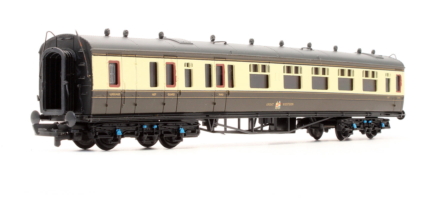 Pre-Owned 34-075A Collett 60' 3rd Brake GWR Chocolate & Cream '1657'