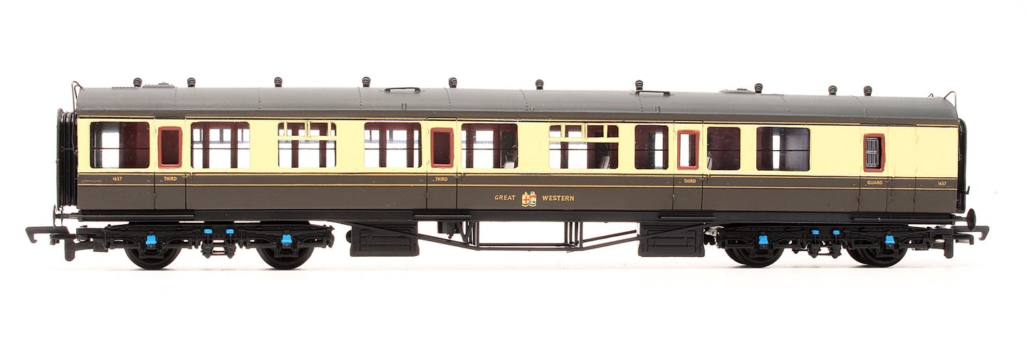 Pre-Owned 34-075A Collett 60' 3rd Brake GWR Chocolate & Cream '1657'