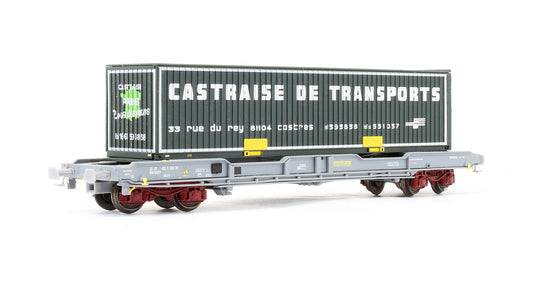 Pre-Owned SNCF Bogie Wagon '33 87 452 5 303-3' With Container