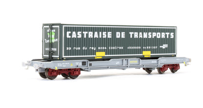 Pre-Owned SNCF Bogie Wagon '33 87 452 5 303-3' With Container