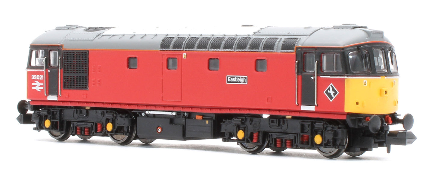 GM2210601D Class 33 021 'Eastleigh' Parcels Red Diesel Locomotive - DCC Fitted