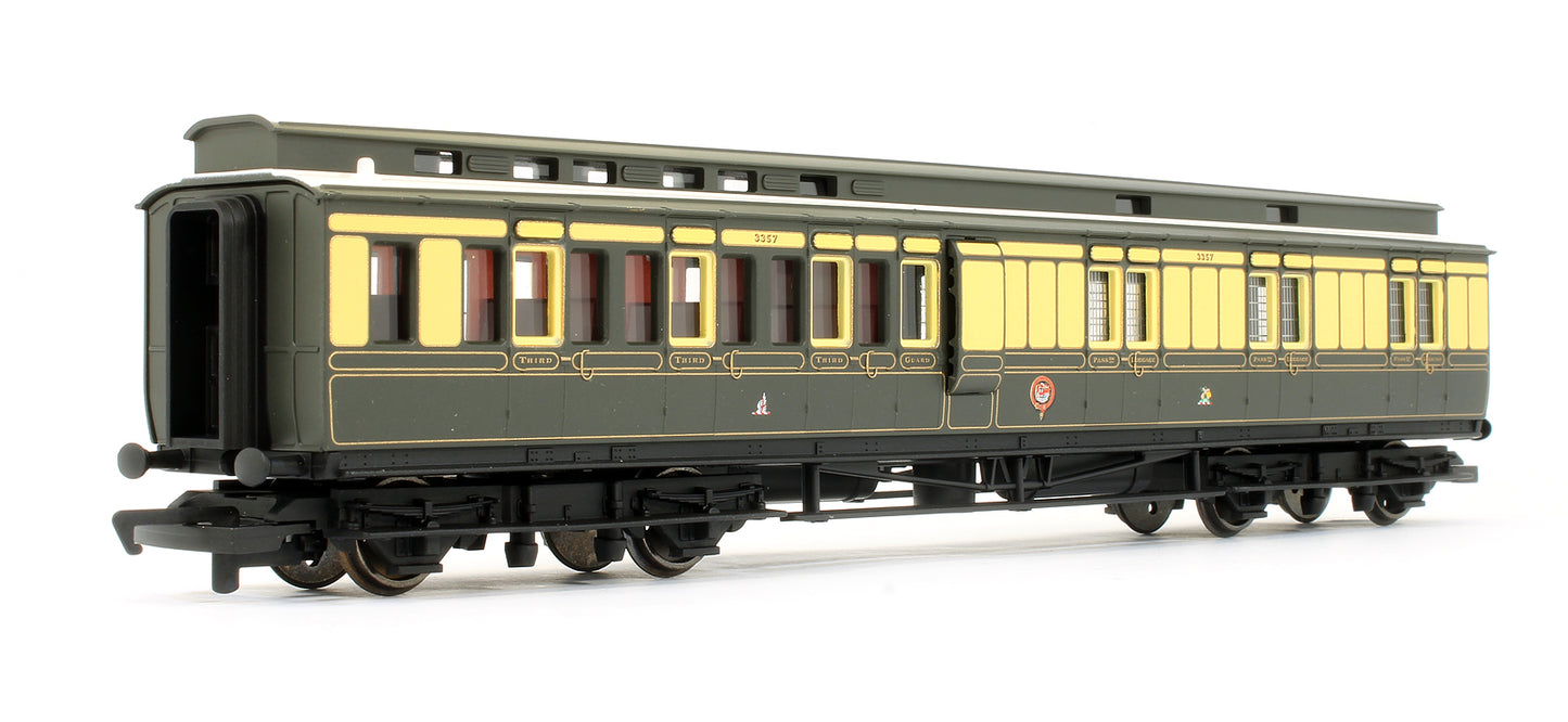 Pre-Owned GWR Clerestory Brake 3rd Class Coach '3357'