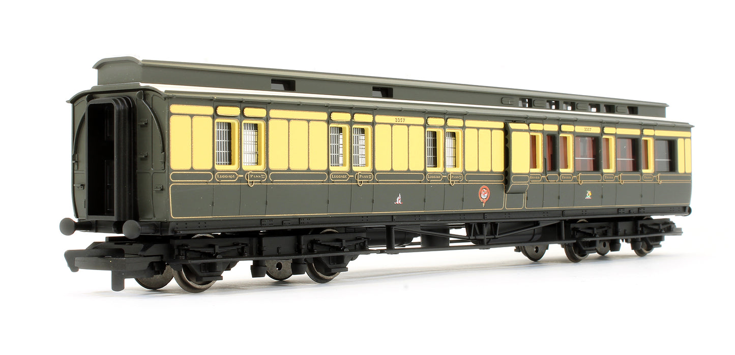 Pre-Owned GWR Clerestory Brake 3rd Class Coach '3357'