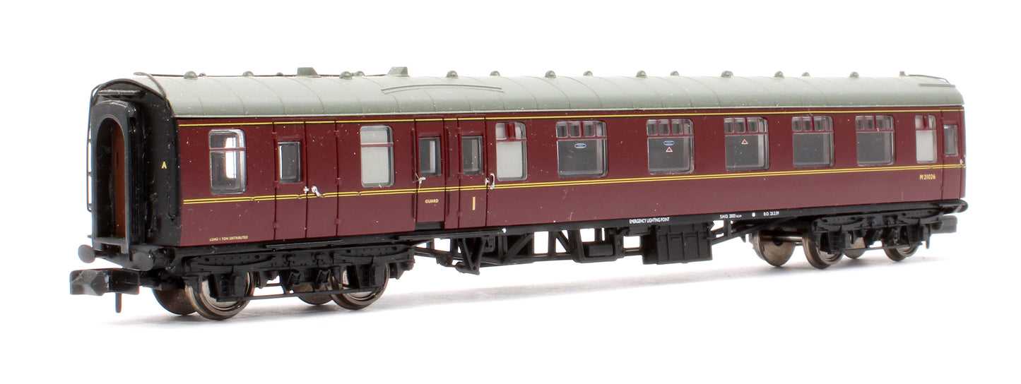 Pre-Owned BR Maroon Mk1 BCK Composite Passenger Coach No.M21026