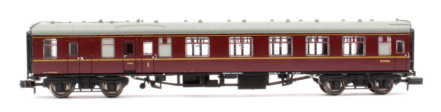 Pre-Owned BR Maroon Mk1 BCK Composite Passenger Coach No.M21026