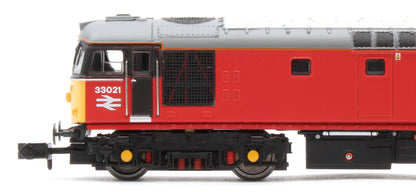 GM2210601 Class 33 021 'Eastleigh' Parcels Red Diesel Locomotive