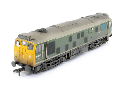 Pre-Owned 32-331 Class 25043 BR Green Full Yellow Ends Diesel Locomotive (Weathered) - DCC Fitted