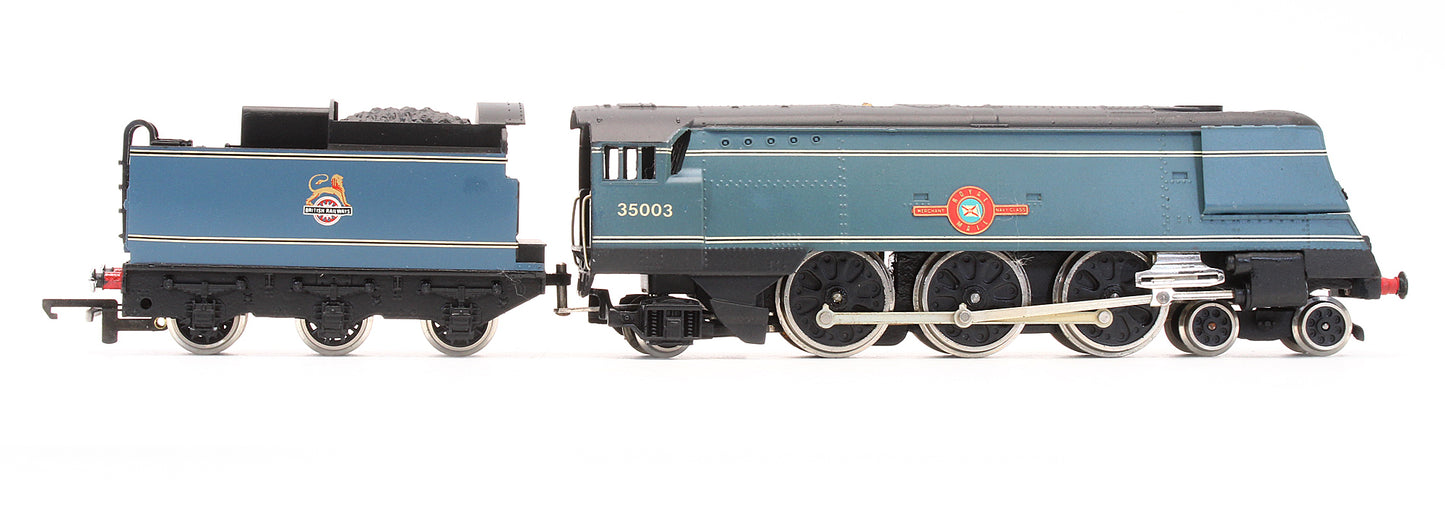 Pre-Owned BR Blue 4-6-2 Merchant Navy Class 'Royal Mail' 35003 Steam Locomotive - Special Limited Edition