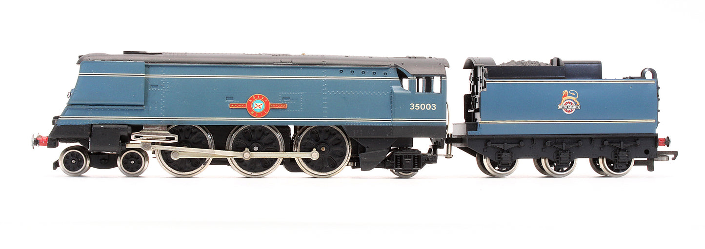 Pre-Owned BR Blue 4-6-2 Merchant Navy Class 'Royal Mail' 35003 Steam Locomotive - Special Limited Edition