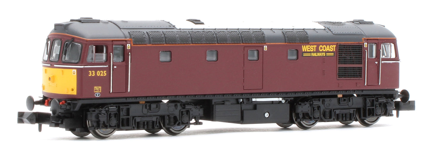 GM2210602D Class 33 025 West Coast Railway Company Diesel Locomotive - DCC Fitted