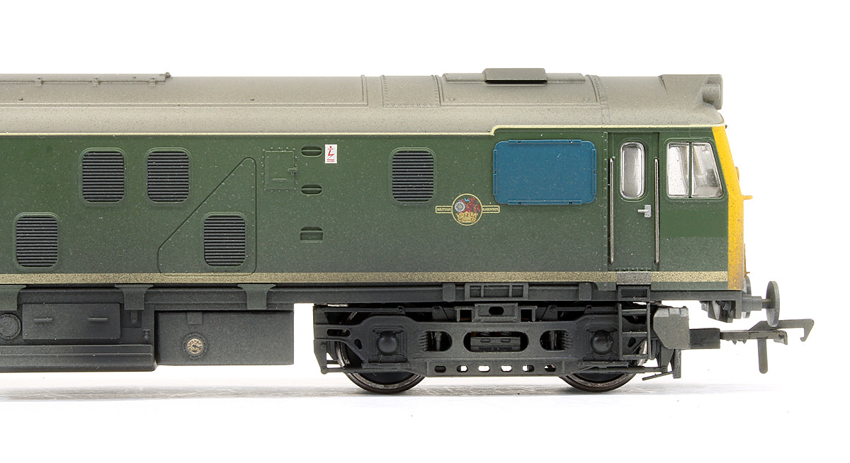 Pre-Owned 32-331 Class 25043 BR Green Full Yellow Ends Diesel Locomotive (Weathered) - DCC Fitted