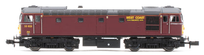 GM2210602 Class 33 025 West Coast Railway Company Diesel Locomotive