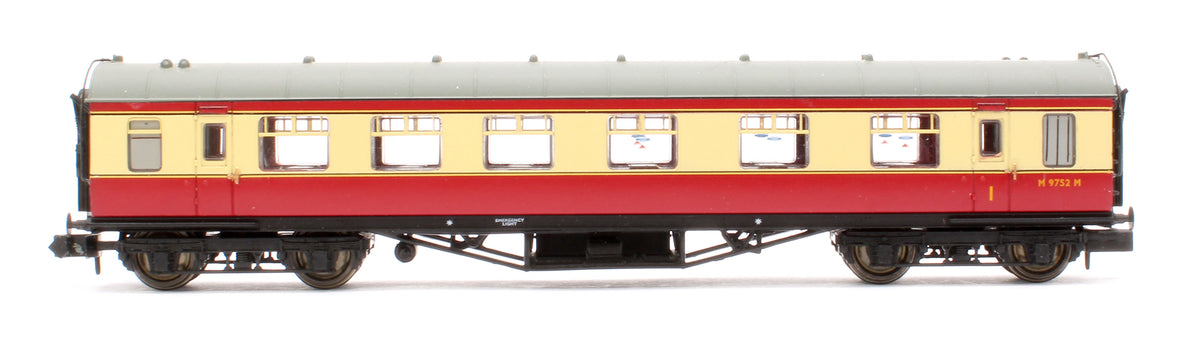 Pre-Owned BR Crimson & Cream 1st/3rd Stanier Vestibule Coach No.M9752M