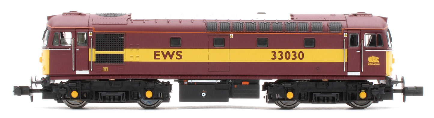 GM2210603 Class 33 030 EWS Red/Gold Diesel Locomotive