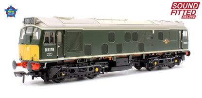 Class 25/1 D5179 BR Green (Small Yellow Panels) Diesel Locomotive - DCC Sound Deluxe