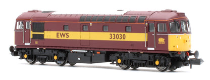 GM2210603D Class 33 030 EWS Red/Gold Diesel Locomotive - DCC Fitted