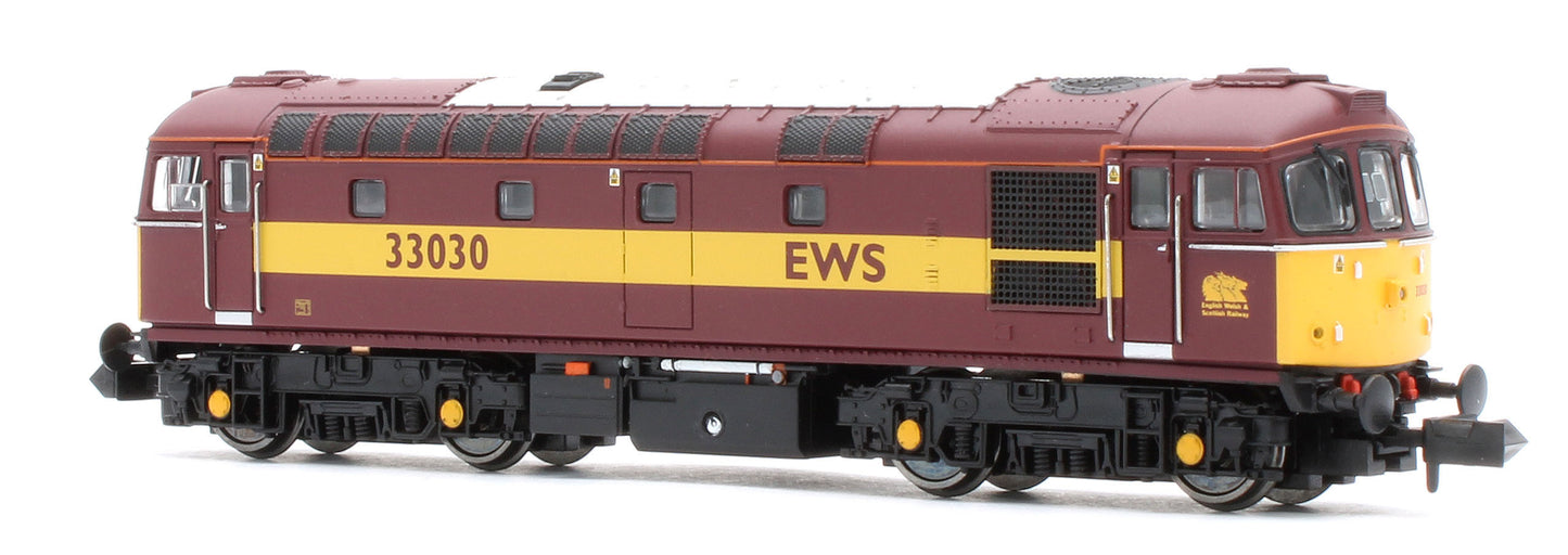 GM2210603 Class 33 030 EWS Red/Gold Diesel Locomotive