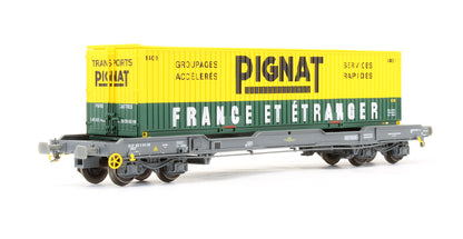 Pre-Owned SNCF Bogie Wagon '83 87 452 5 001 2' With Container