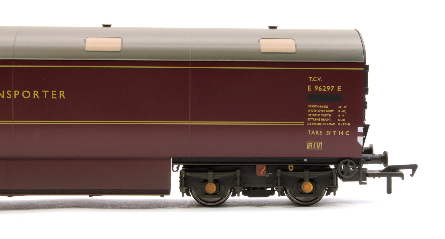 Newton Chambers Car Carrier BR Maroon E96297E - Weathered