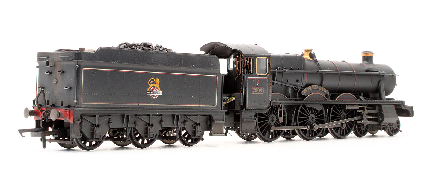 Pre-Owned 31-783 Modified Hall Class 7904 BR Lined Black Early Emblem 'Fountains Hall' Steam Locomotive - TTS Sound Fitted Custom Weathered